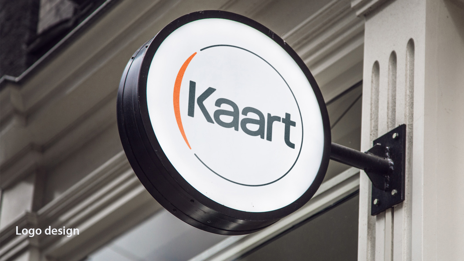 Business signage with Kaart logo.
